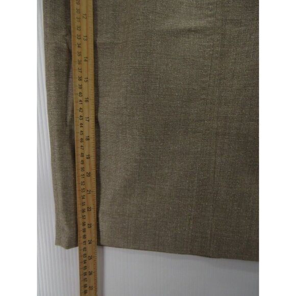 Max Mara Skirt 4 Virgin Wool Silk Straight Pencil Tweed Slit Italy - Picture 3 of 6